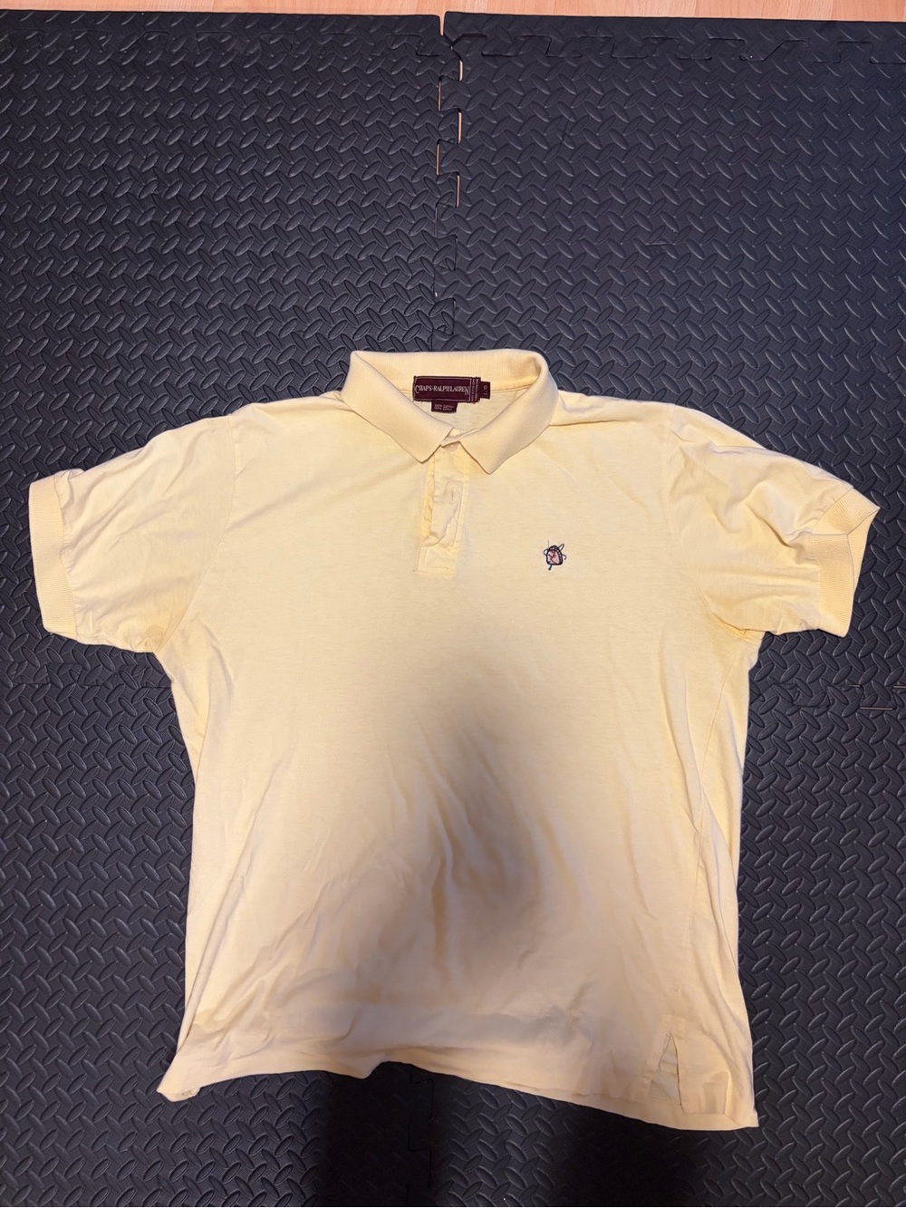 Chaps Ralph Lauren Polo shirt - Yellow - Size Large - Made in Hong Kong Vintage